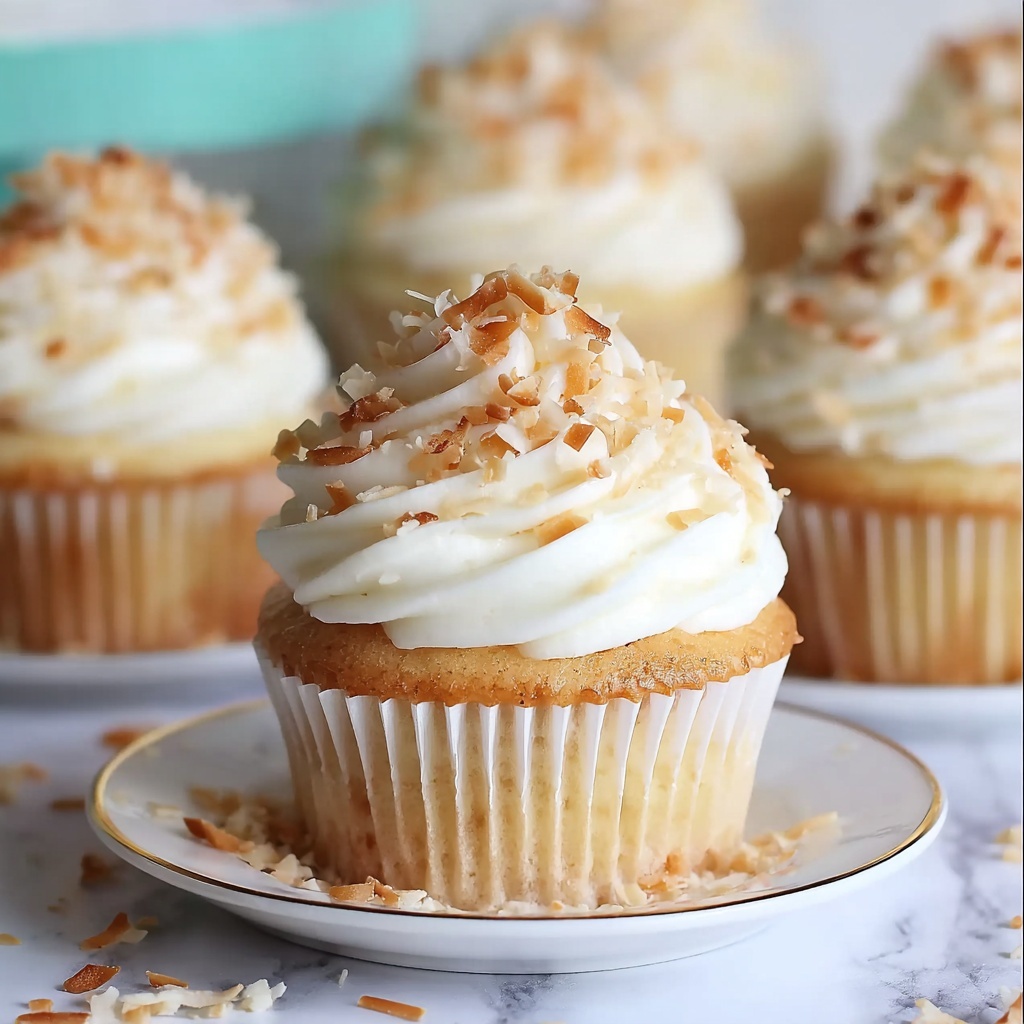 Coconut Cream Pie Cupcakes Recipe - Recipe Image