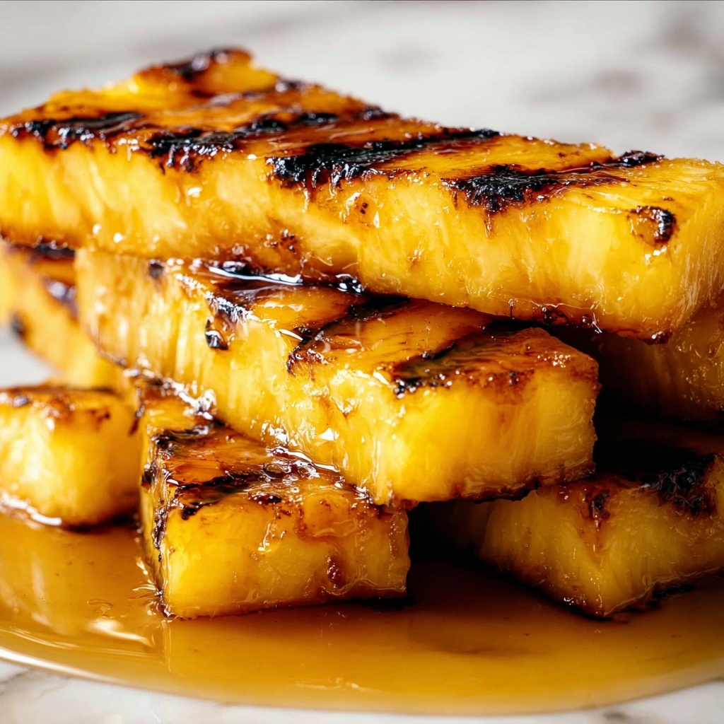 Caramelized Brown Sugar Cinnamon Grilled Pineapple Recipe - Recipe Image