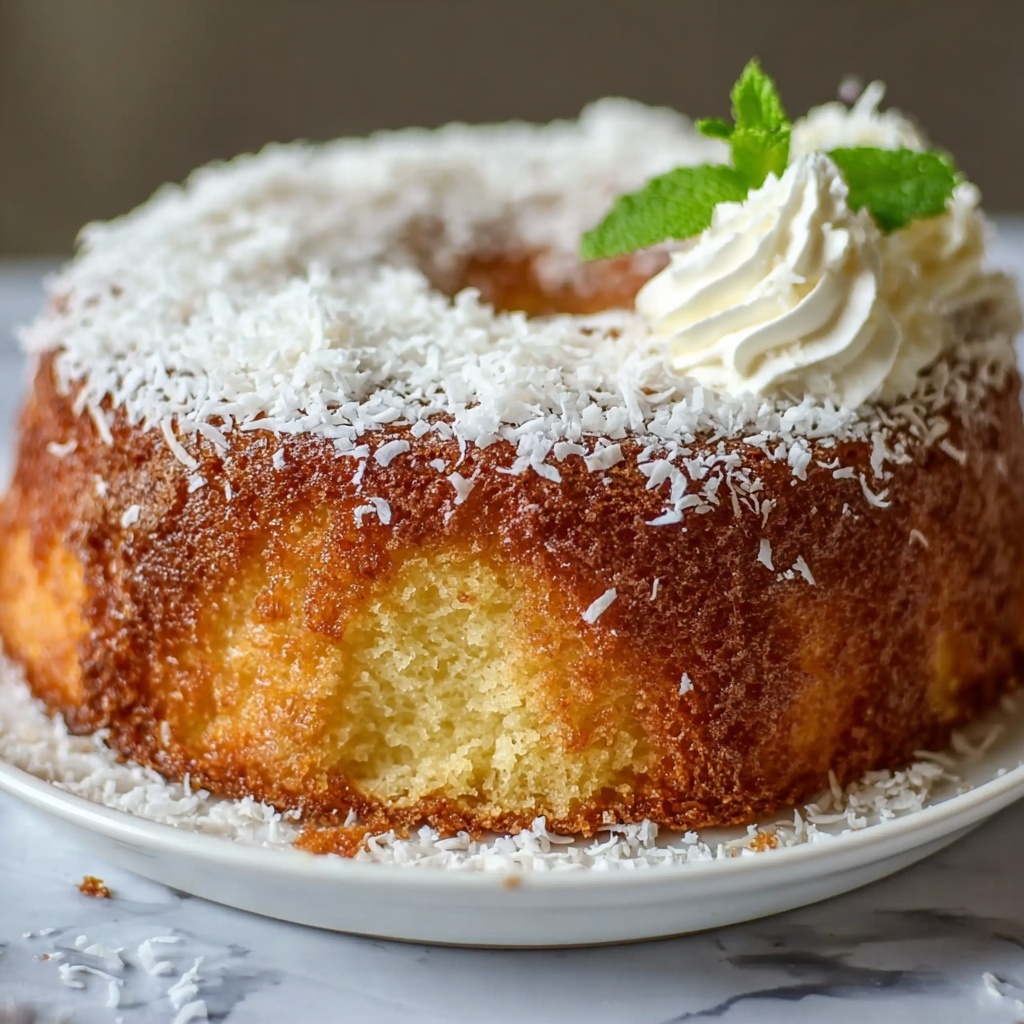 Coconut Cream Cheese Pound Cake Recipe - Recipe Image