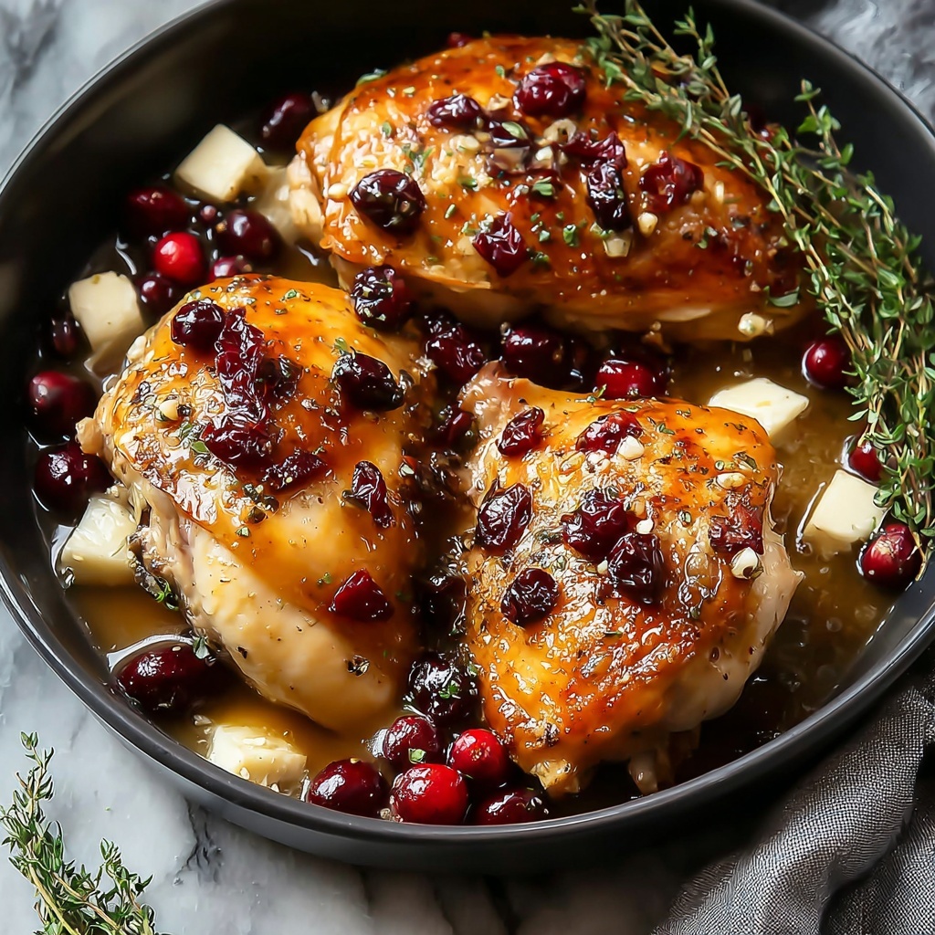 Impressive Cranberry Brie Stuffed Chicken: A Flavorful Showstopper Recipe - Recipe Image