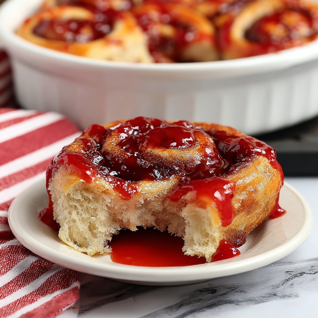 Crock Pot Cinnamon Rolls with Cherry Pie Filling Recipe - Recipe Image