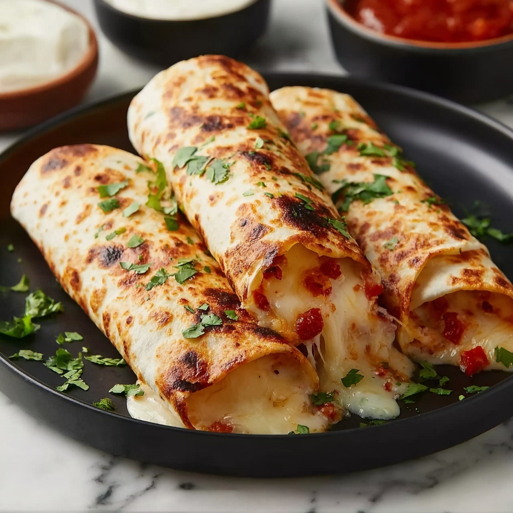 Baked Chicken Chimichangas: Easy and Delicious Recipe - Recipe Image