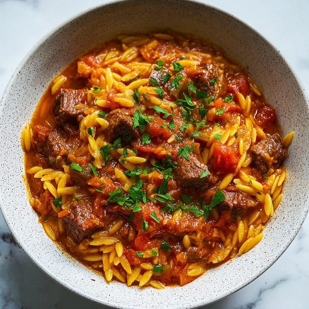 Greek Beef Stew with Orzo (Giouvetsi) Recipe - Recipe Image