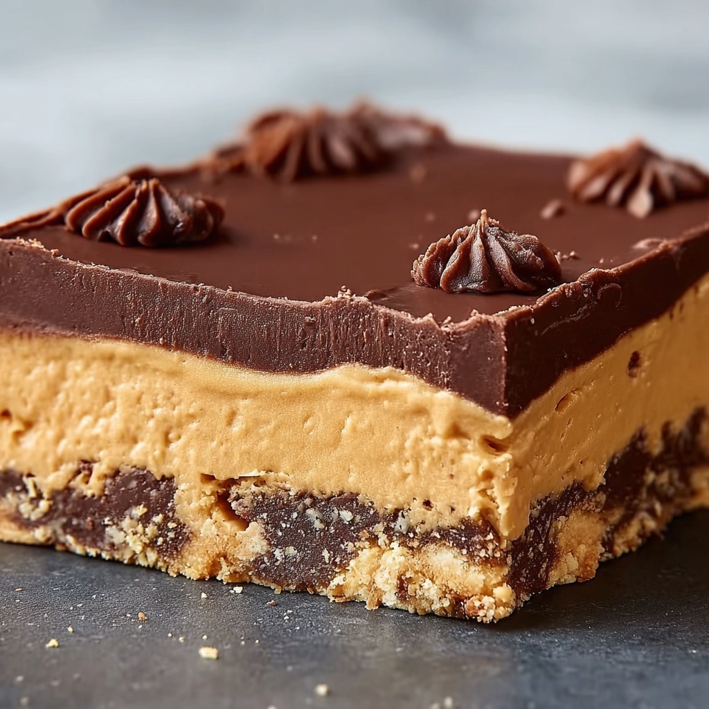 Chocolate Peanut Butter Dream Bars Recipe - Recipe Image