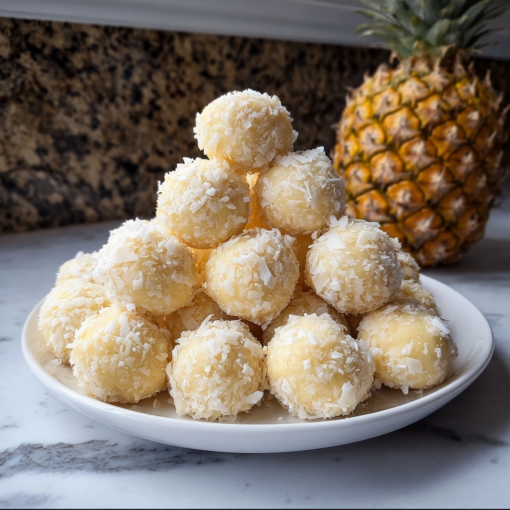 Pineapple Christmas Balls Recipe - Recipe Image