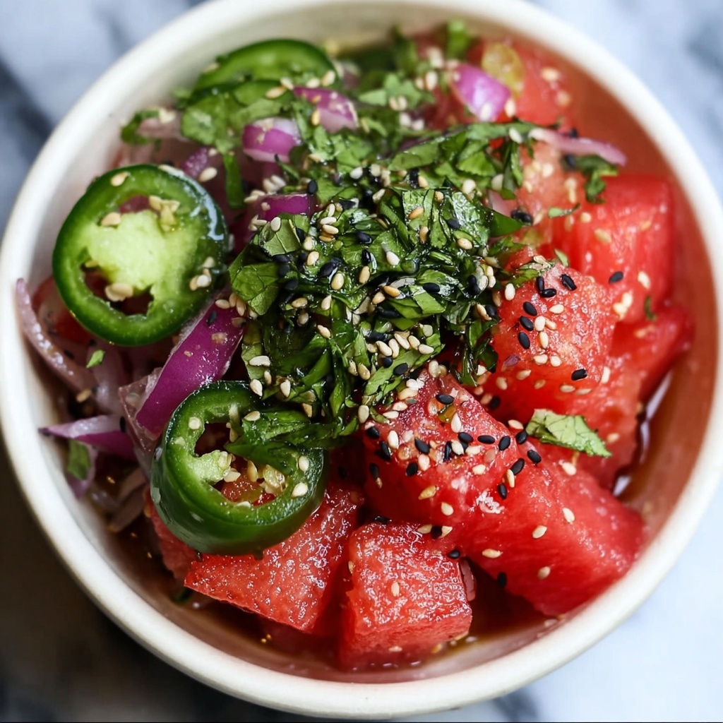 Watermelon Shiso Salad Recipe - Recipe Image