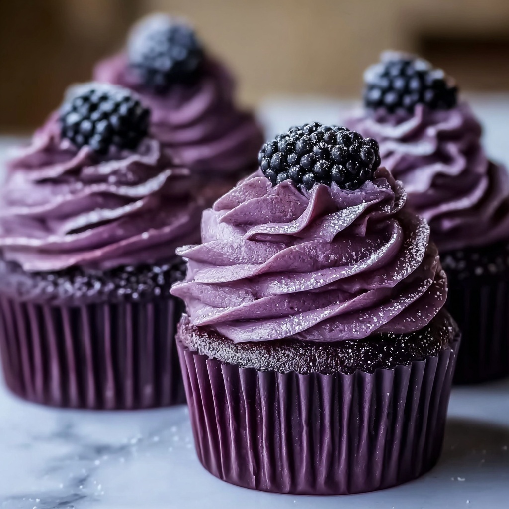 Purple Velvet Cupcakes Recipe - Recipe Image