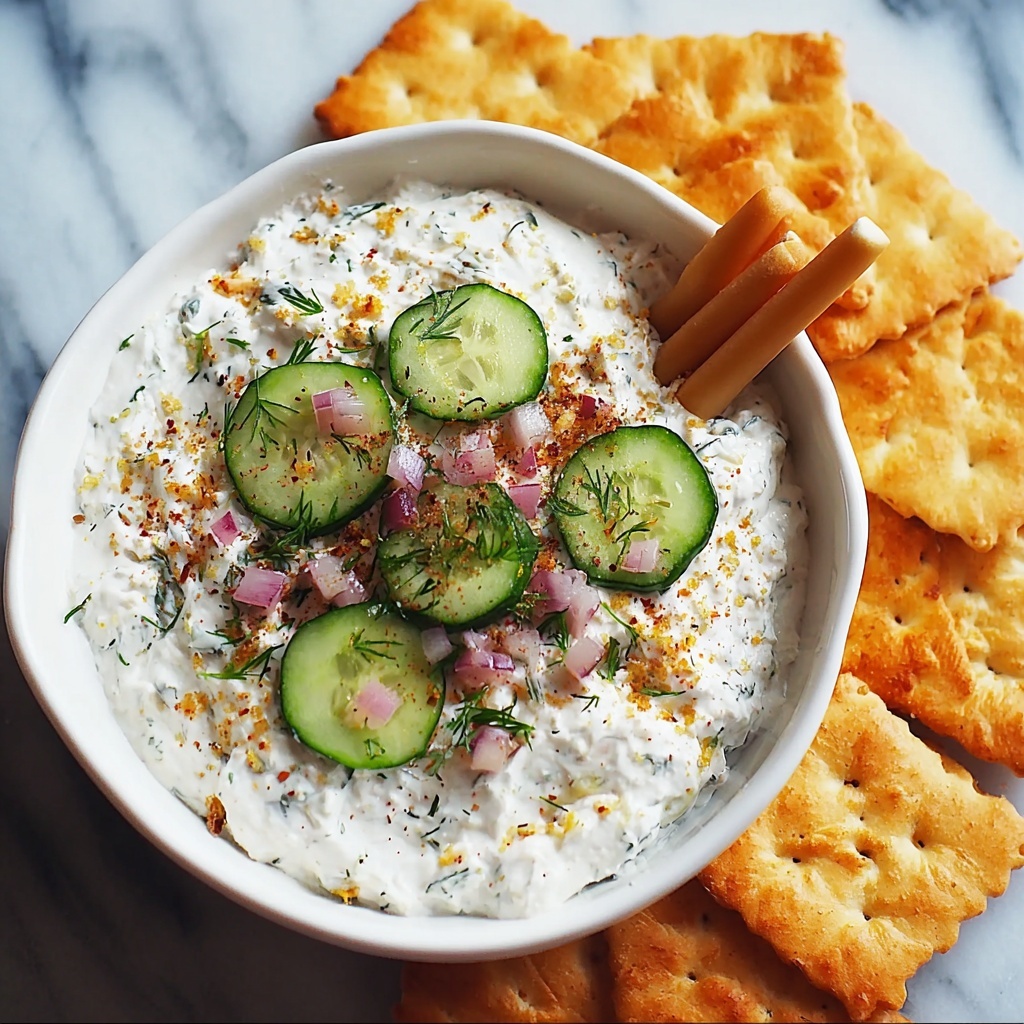 10 Minute Creamy Pickle Dip Recipe - Recipe Image