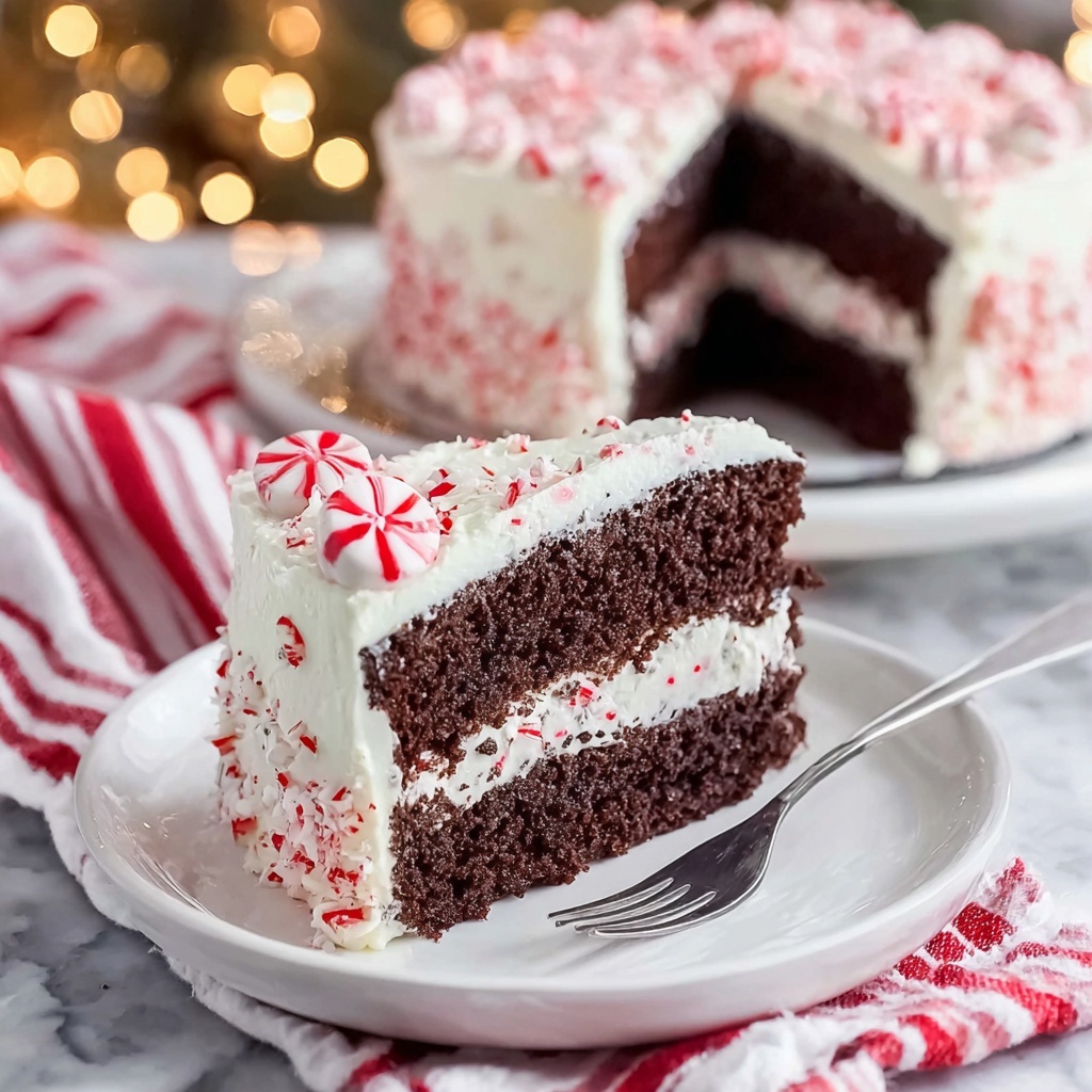 Festive Peppermint Cake Recipe - Recipe Image