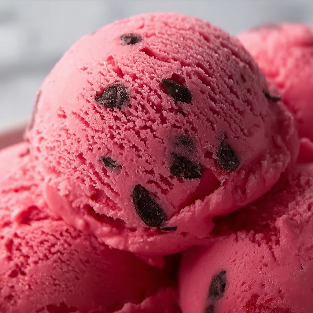 Watermelon Ice Cream Recipe - Recipe Image