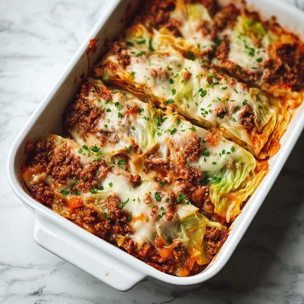 Keto Beef Cabbage Roll Casserole Recipe - Recipe Image