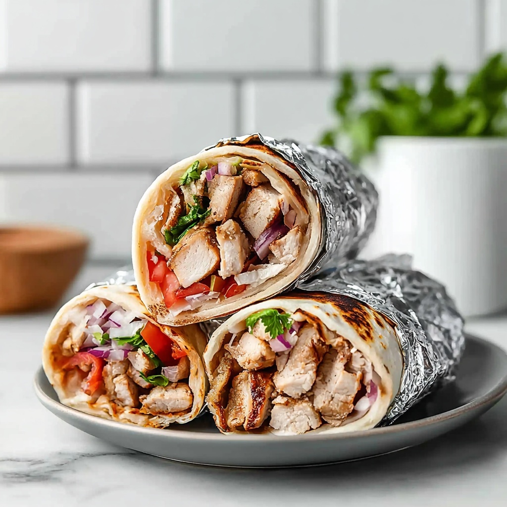 Grilled Chicken Gyro Wraps Recipe - Recipe Image