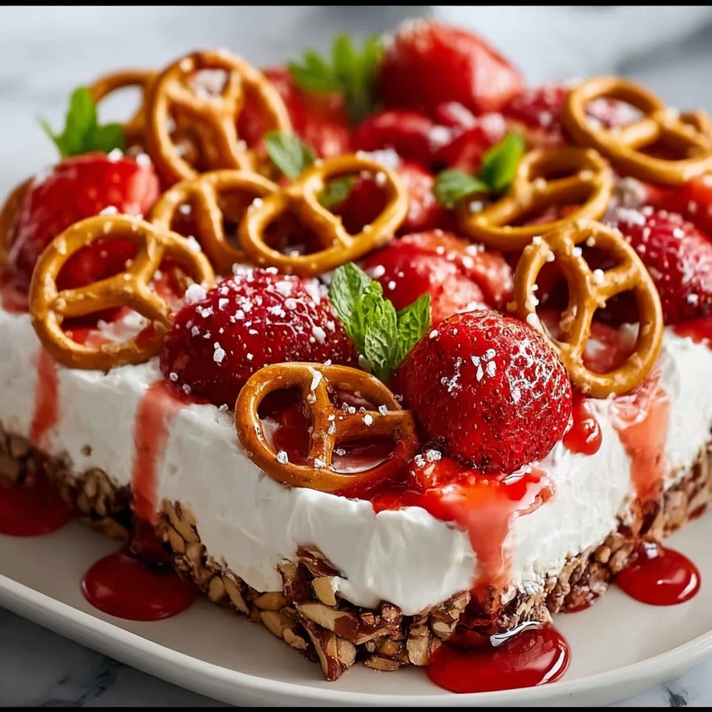 Strawberry Pretzel Salad Recipe - Recipe Image