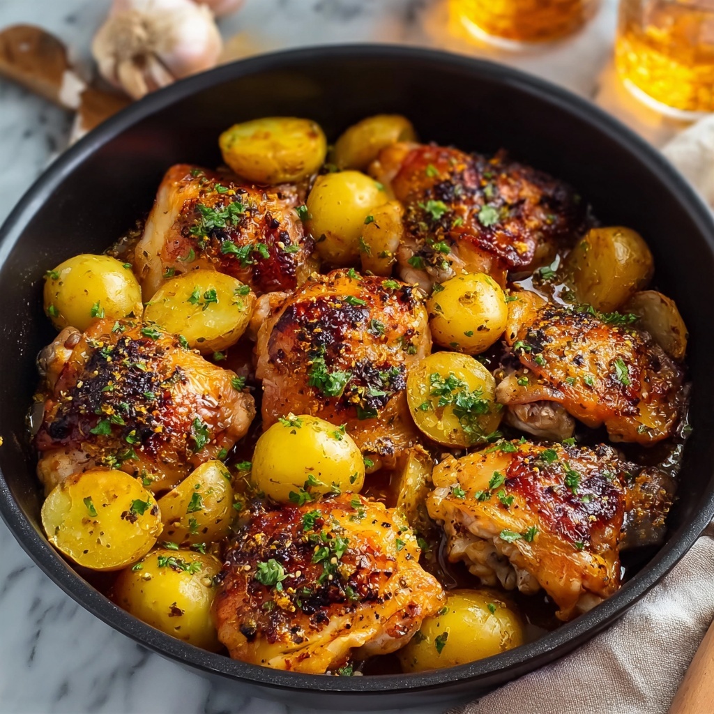 Garlic Parmesan Chicken and Potatoes (One-Pan Dinner) Recipe - Recipe Image