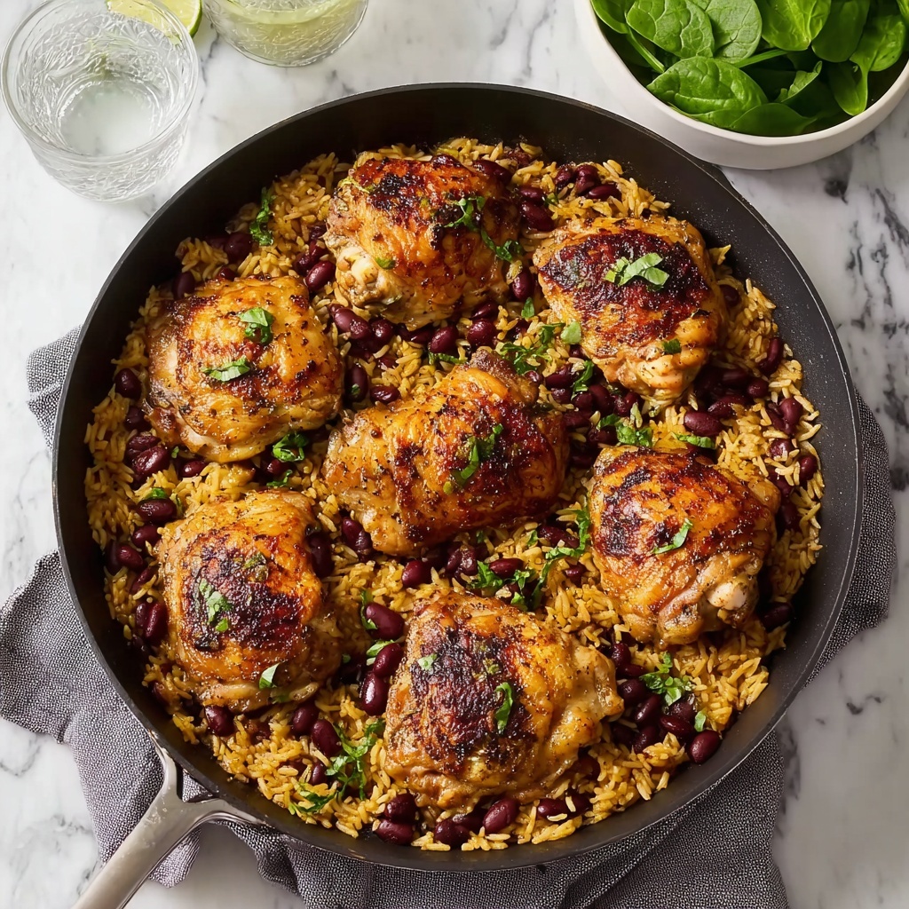 One Pot Jerk Chicken and Rice Recipe - Recipe Image