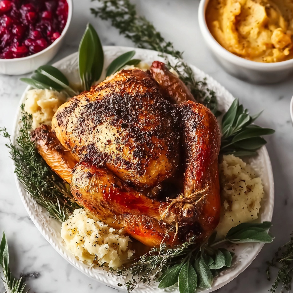 Easy Roast Herb-Butter Turkey Recipe - Recipe Image